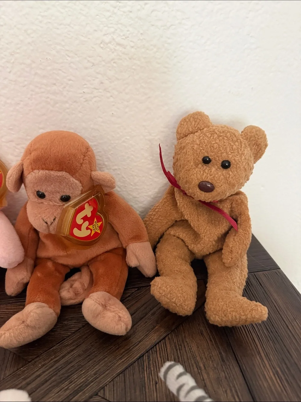 Vintage Ty Beanie Babies Lot of 10 1990s Retired Bears Animals w/ Tags